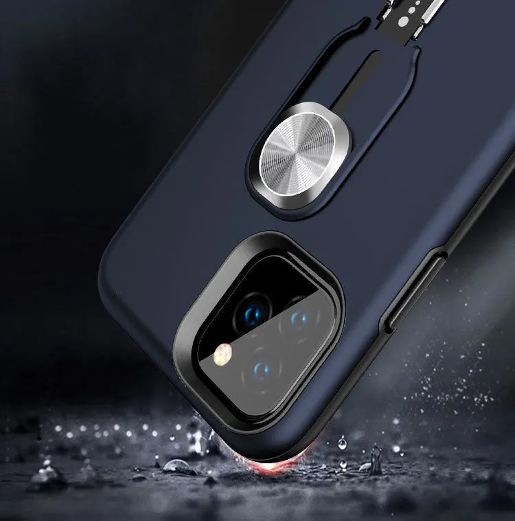 Floot luxury fashion phone case for Apple iPhone models with shockproof protection in black