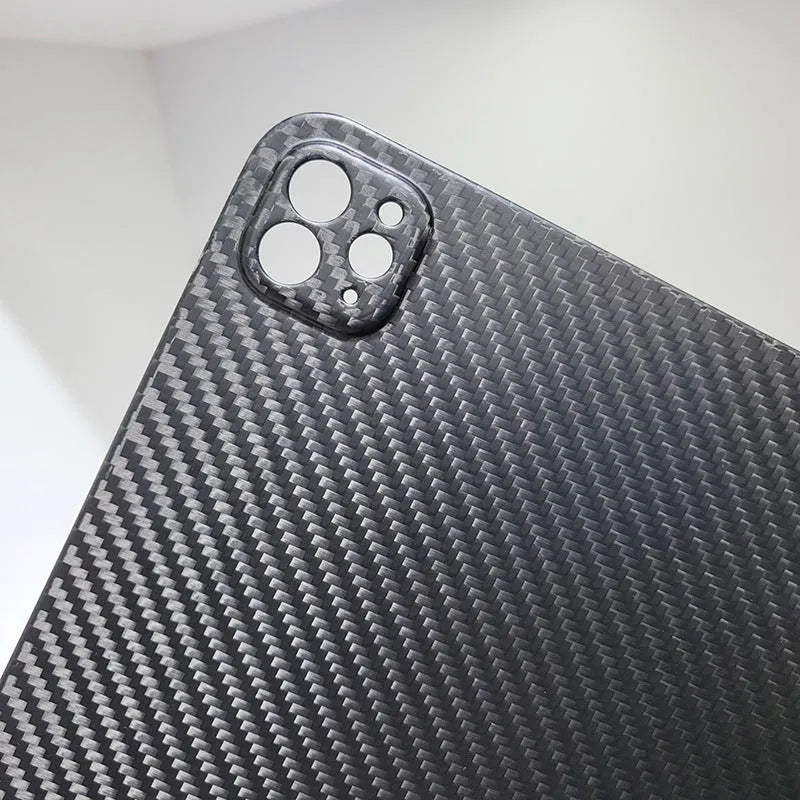 Carbon fibre flat protective hard case for iPad Pro 11 inch tablet with heat dissipation and drop resistance