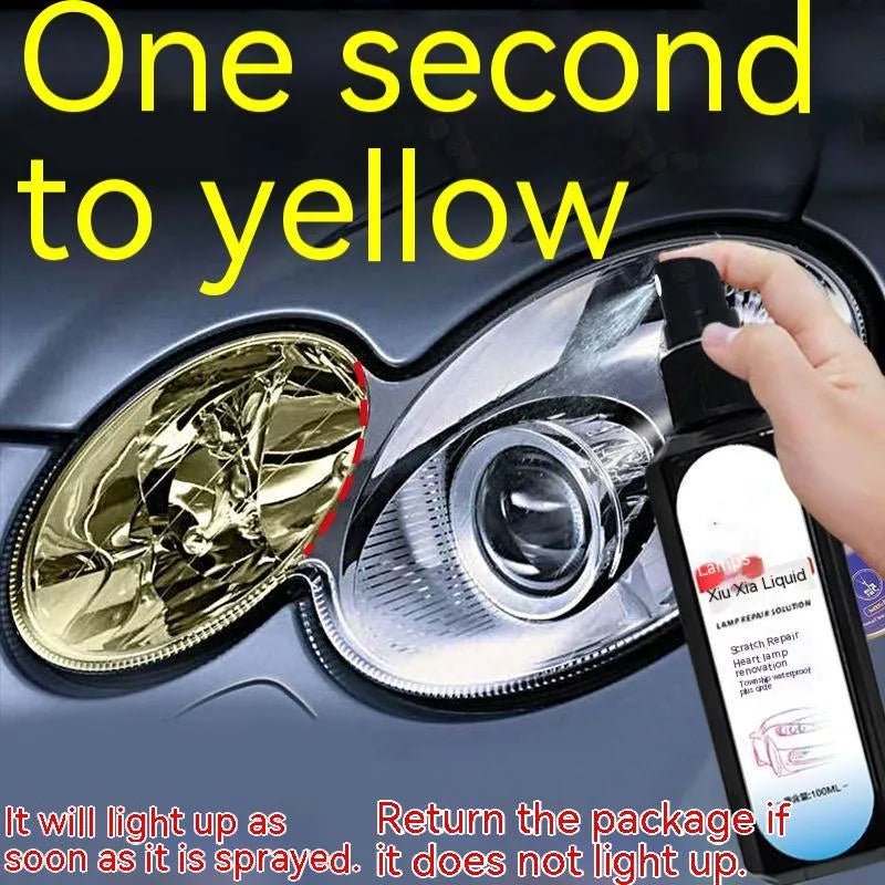 Single 100ml bottle of car headlight renovation repairing liquid for yellowed lamps