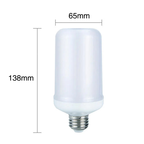 Atmosphere decorative flame effect LED lamp showing realistic fire flickering emulation