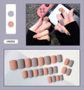 Box of 24 finished fake nail patches with glue delivery in multiple colour options