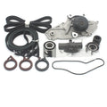 Metal belt and water pump assembly component measuring 28 by 18 by 16 units.