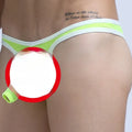 Men's Ice Silk nylon briefs underwear shown in multiple colours including Army Green, Black, and Sky Blue.