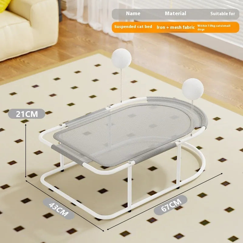 Large grey fabric kennel with breathable bracketed sides for cats and puppies.