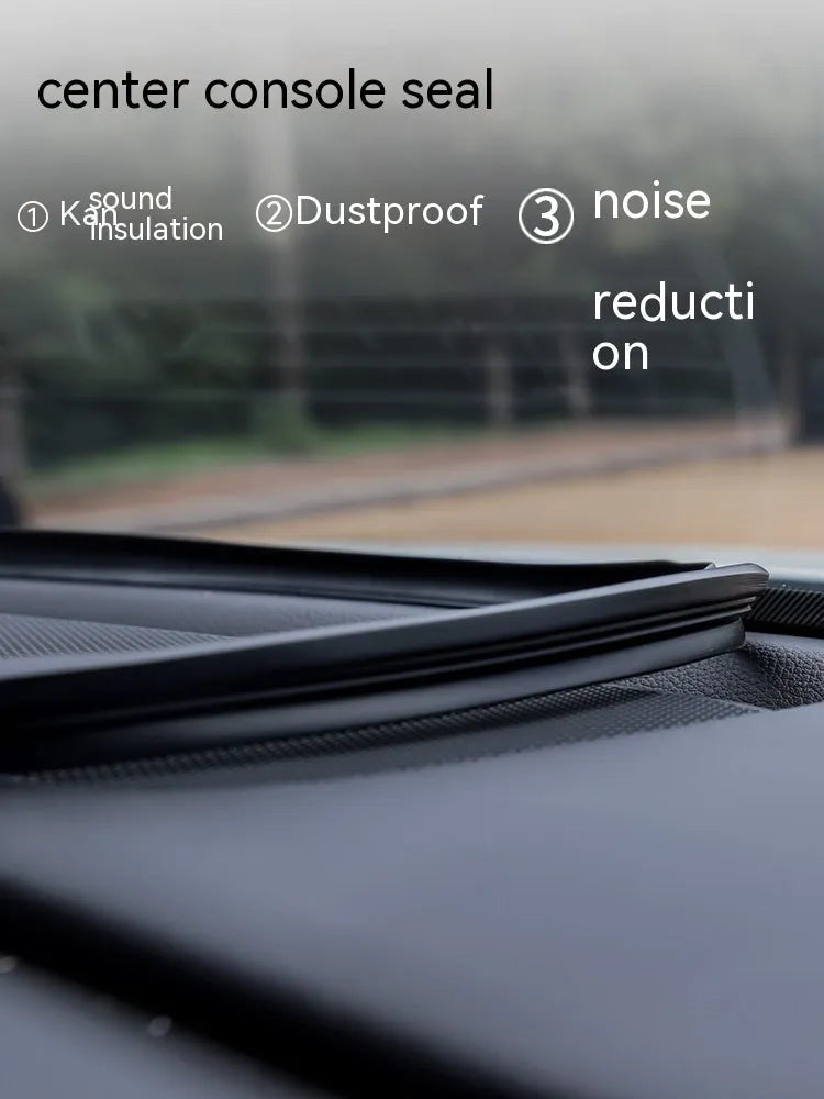 Outlander dashboard silicone soundproof seal strip measuring 1.6 metres with double-sided card slots