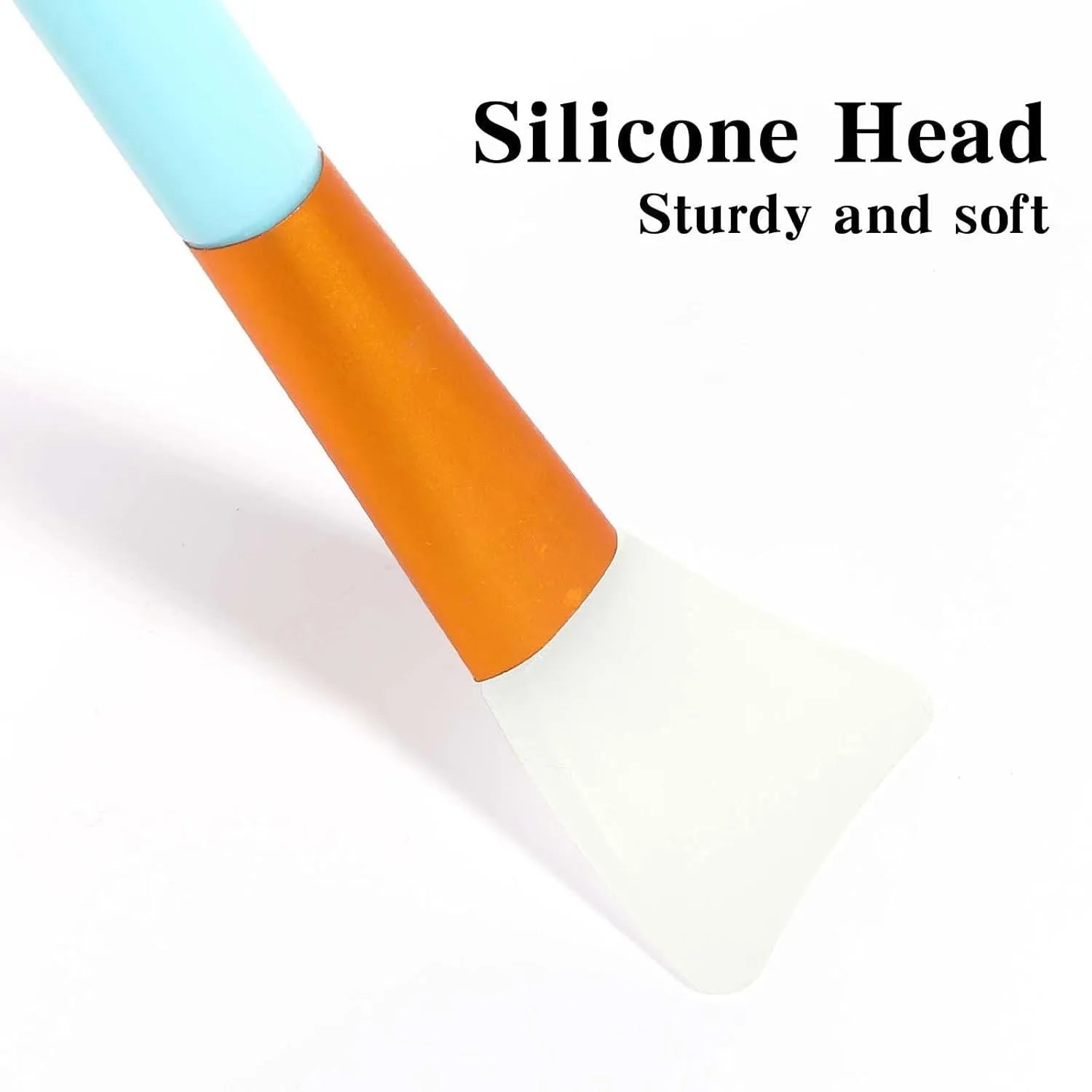 Silicone face mask applicator spatula in six colour options for clay mud and skincare application