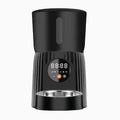 Intelligent pet feeder with automatic timing and remote control in black or white colour