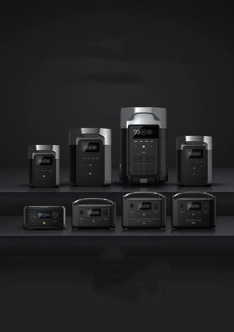 Rui Pro 720Wh portable lithium power station with multiple output ports on a grey case.