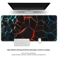 Thickened overlock computer keyboard table mat with natural rubber non-slip surface and thermal transfer pattern