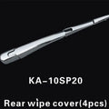 Silvery ABS plastic rear window wiper cover trim for a 2010 Hyundai car