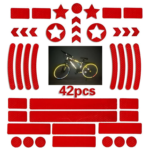 Bicycle reflective grid pattern warning tape showing geometric design and colour options