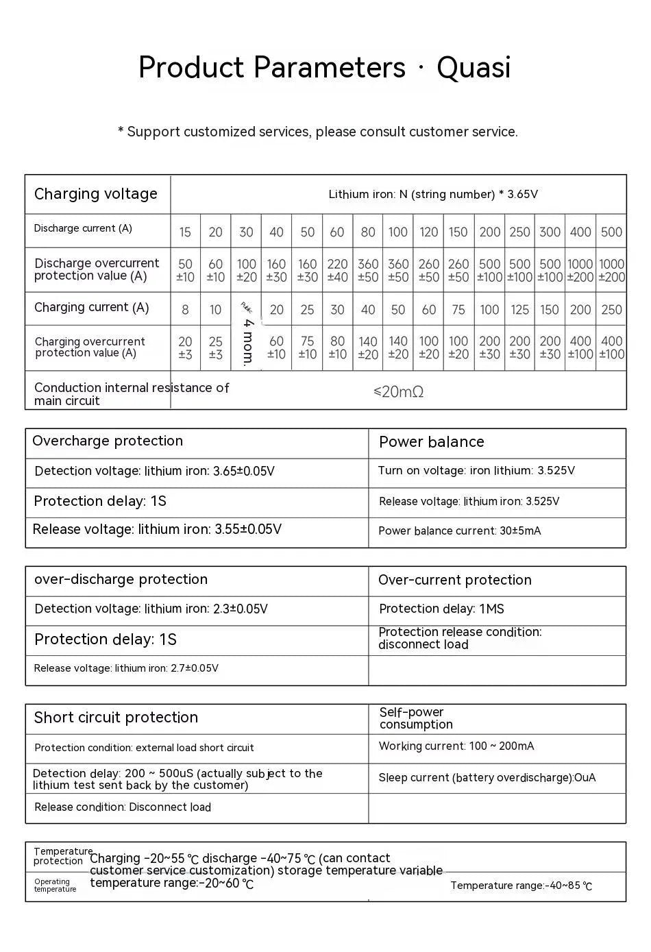 Dali 12V lithium iron phosphate battery protection circuit board with connector ports.
