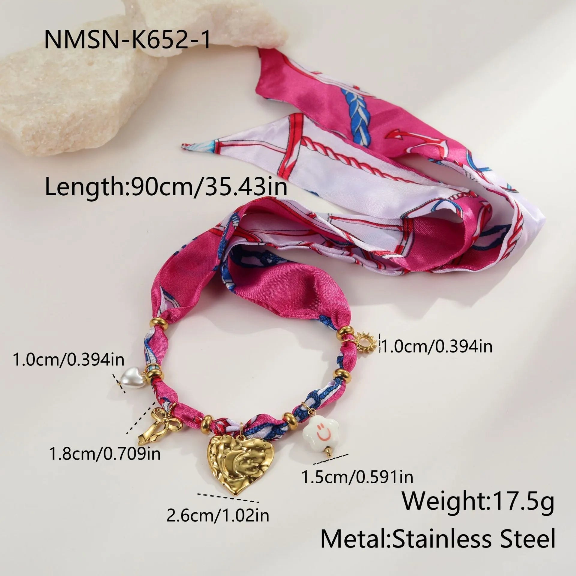 Stainless steel love pendant necklace and matching bracelet set with geometric design