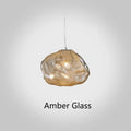 Postmodern light luxury glass decorative chandelier in modern simplicity design