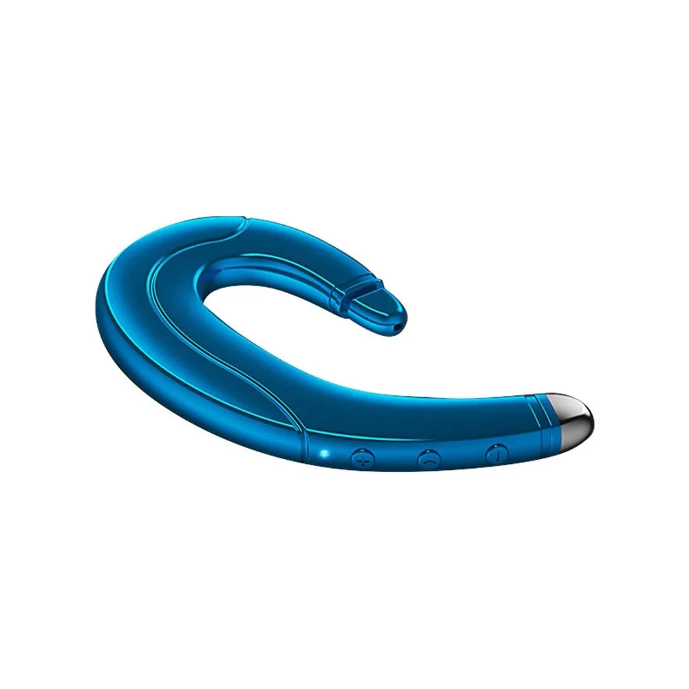 Single ear mounted Bluetooth earphone for hands-free driving in black, blue or red
