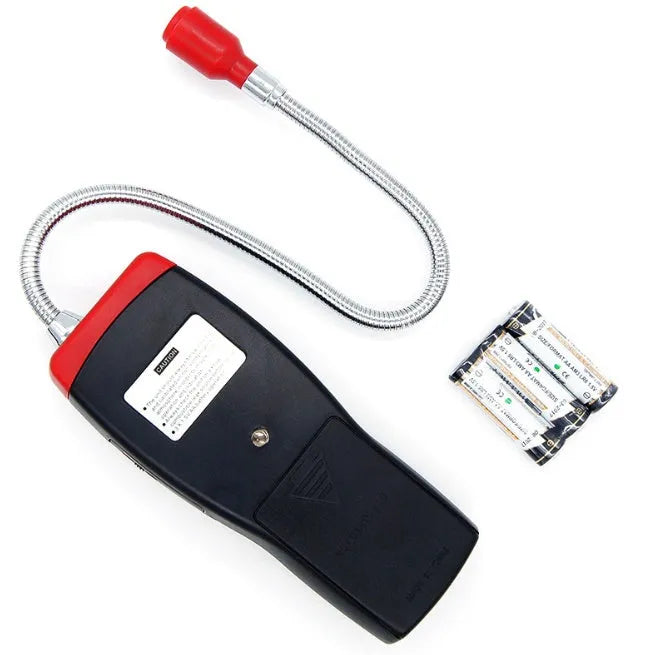 AS8800L portable flammable gas detector unit showing front panel with LED lights