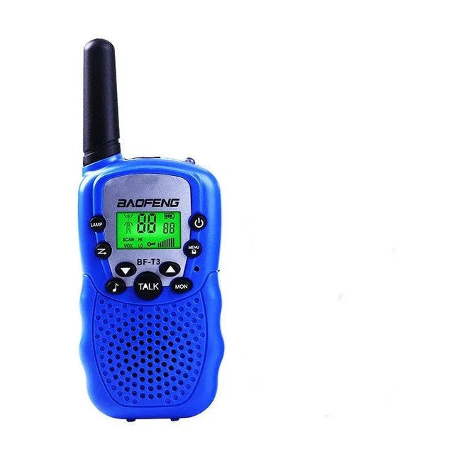 Children's UHF walkie talkie set in assorted colours with 22-channel capability