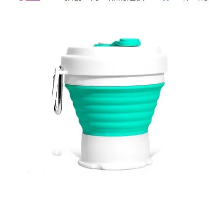 Blue quick refrigeration pinch cup with double-layer silicone construction for making slushies