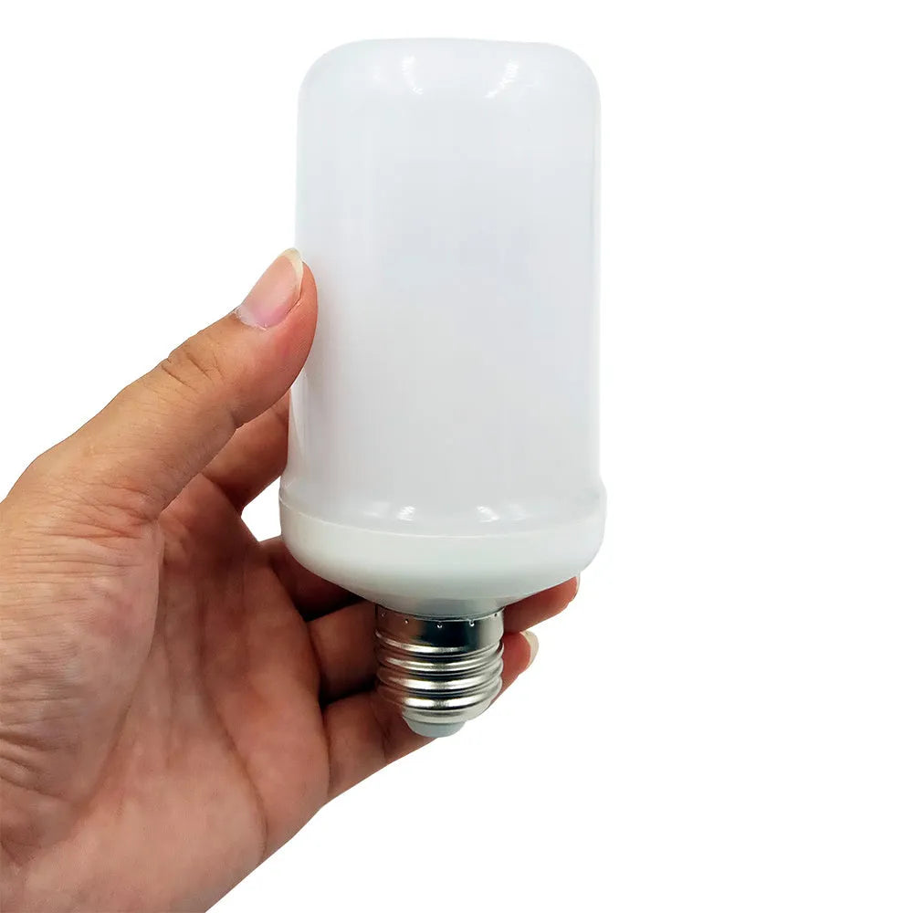 Atmosphere decorative flame effect LED lamp showing realistic fire flickering emulation