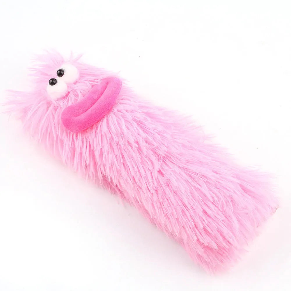 Soft plush interactive cat toy with crinkle sound and catnip filling for indoor play