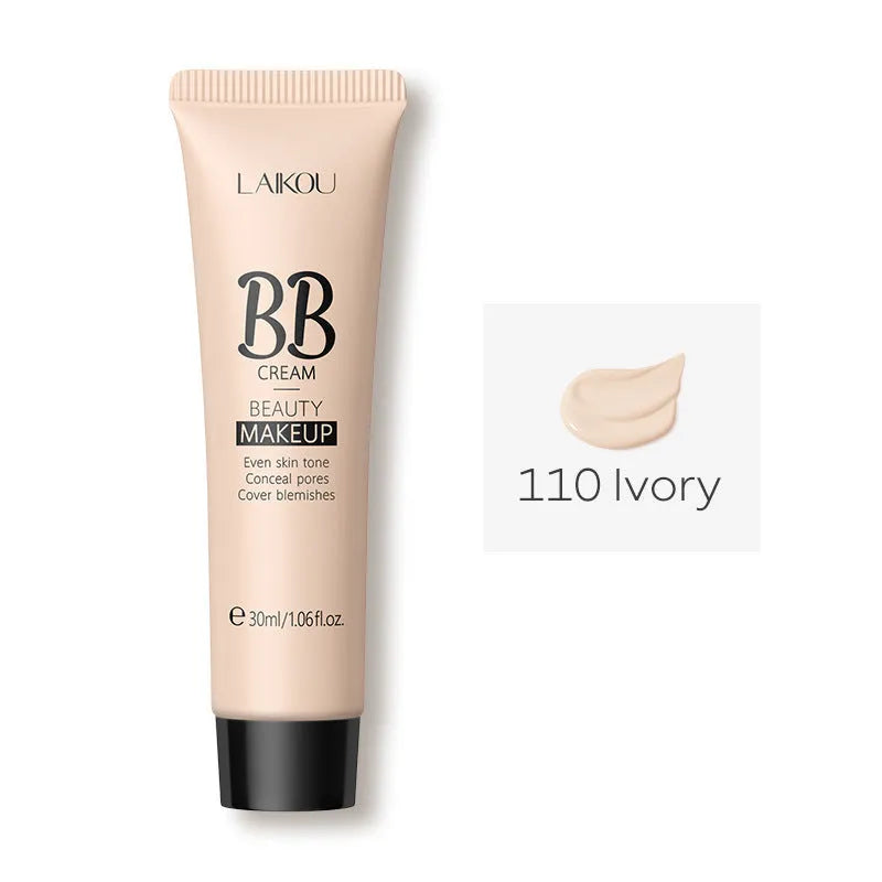 Natural Makeup Hose BB Cream 30ml tube with nine skin tone shade options showing concealer properties