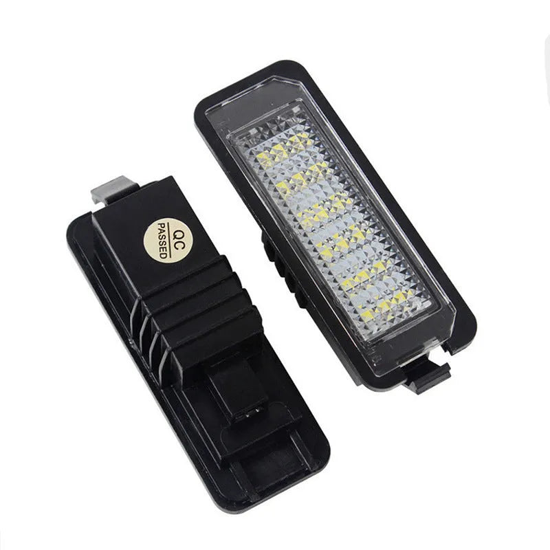 Volkswagen LED license plate light unit with plug connector and built-in Canbus decoder