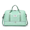 Large Oxford cloth leisure travel bag in a solid colour with sewing thread detail, shown in a 36-55L capacity size.