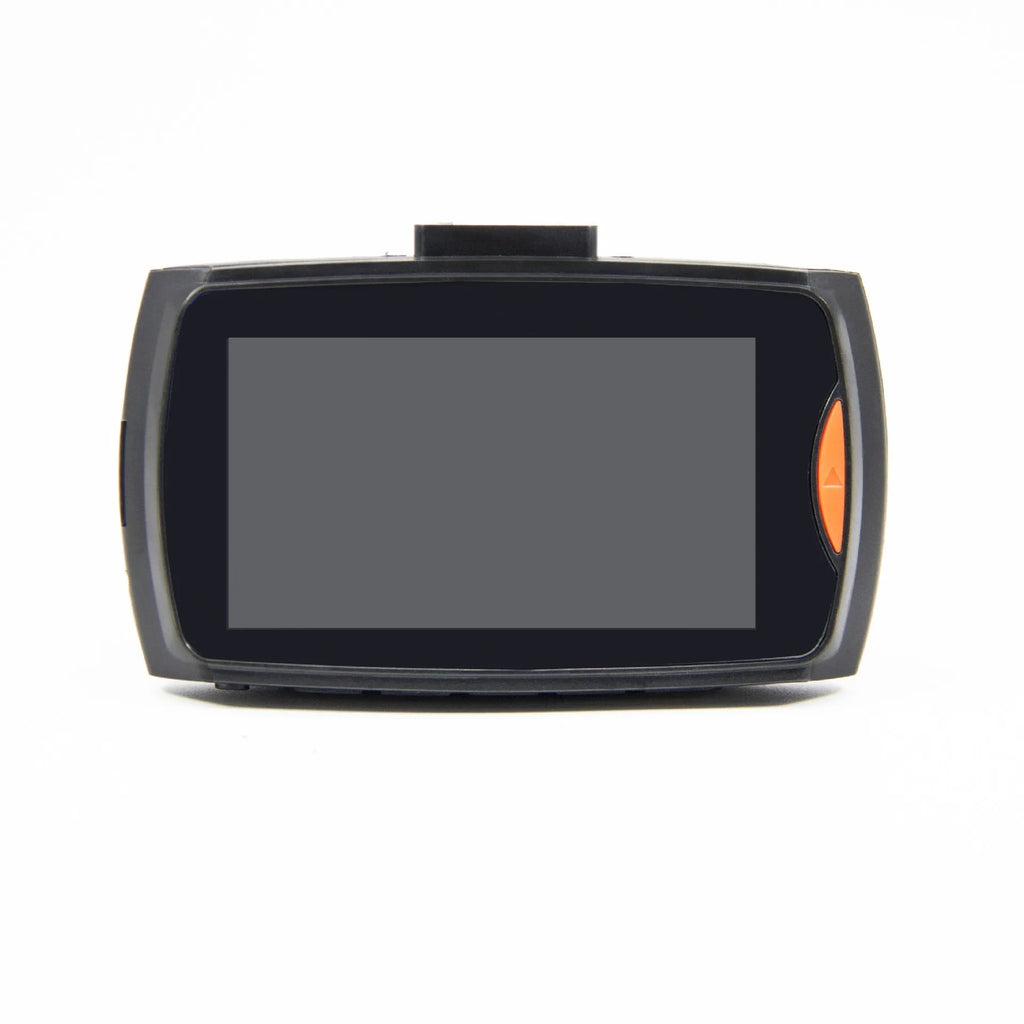 G30 HD car DVR dual camera system with front and rear lenses and a display screen for the vehicle.