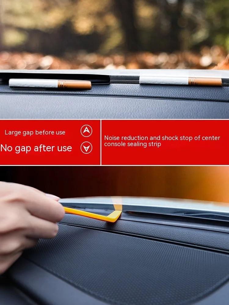 Outlander dashboard silicone soundproof seal strip measuring 1.6 metres with double-sided card slots
