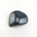 Carbon fibre pattern gear shift knob cover for smart Runk3 car interior.