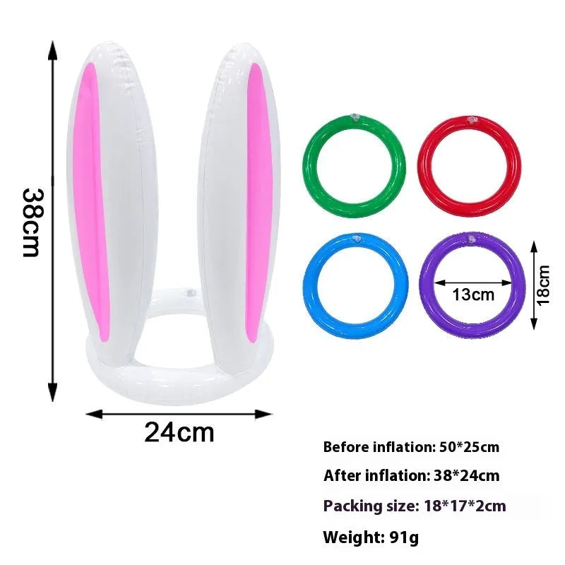 PVC inflatable octopus ferrule throwing toy in multiple colours for coordination games