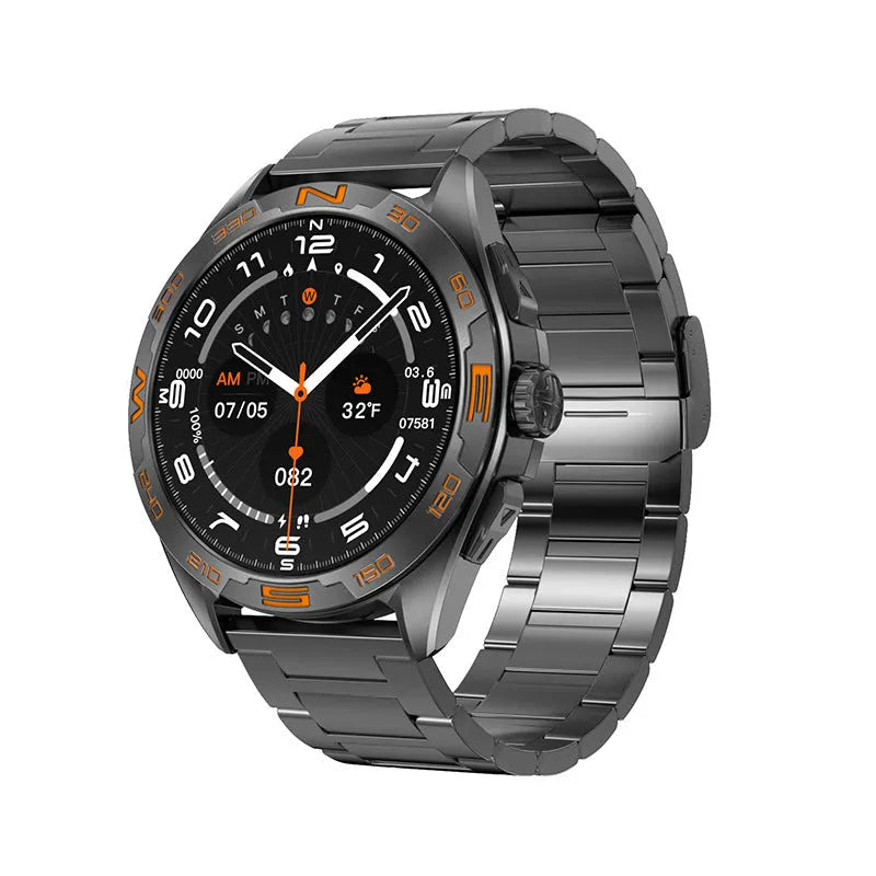 Smart watch showing health monitoring functions and WhatsApp reply capability on IPS screen