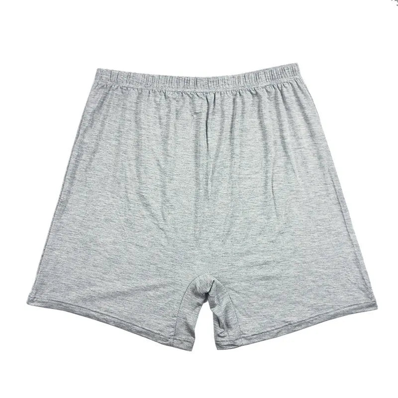 Men's solid colour high-waisted modal boxer shorts on a white background.