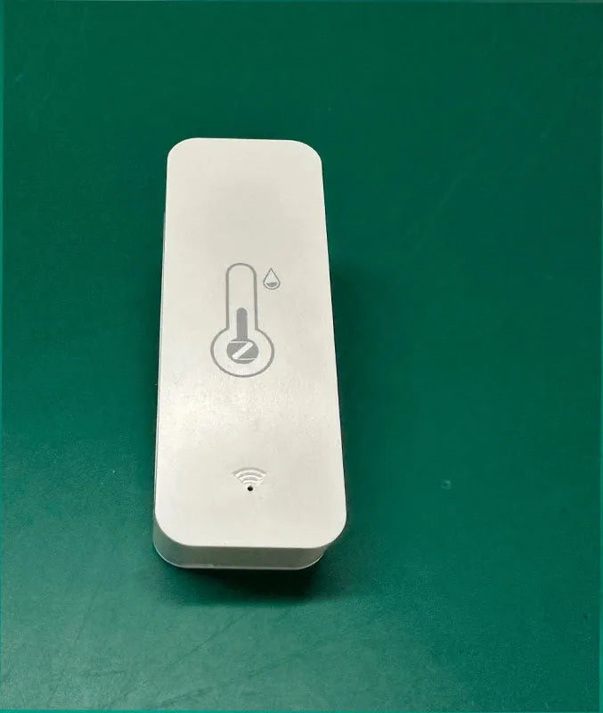 WiFi Zigbee temperature humidity sensor with ABS housing measuring 72mm x 25mm x 20mm