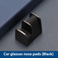 Zinc alloy car dashboard sunglasses clip with leather finish in choice of colours
