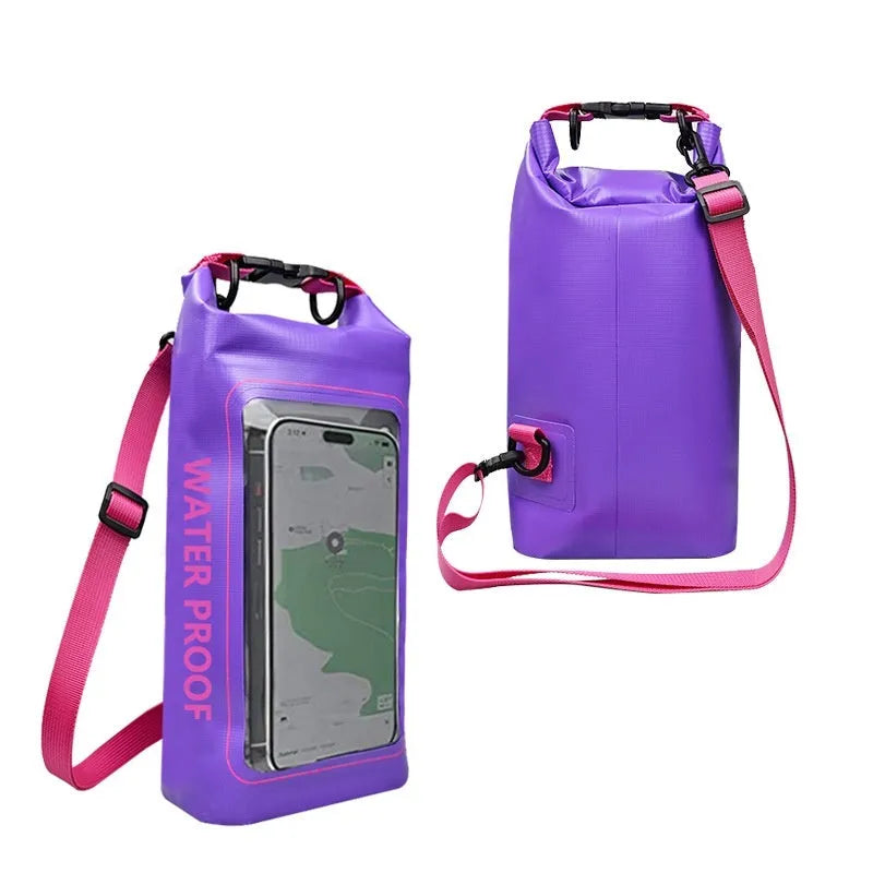 Waterproof crossbody bag in Army Green colour with adjustable strap for mobile phone protection