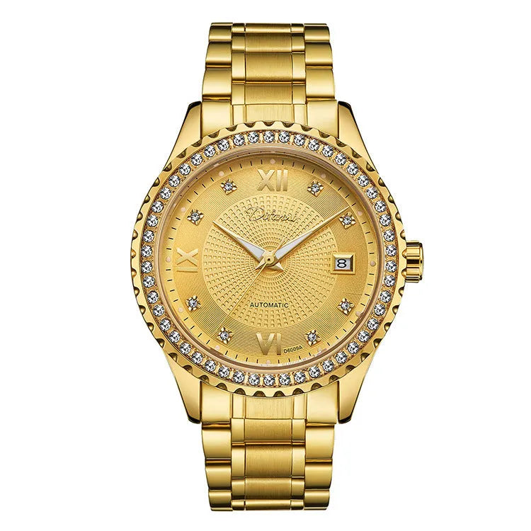 Fashionmonger automatic mechanical watch with waterproof and luminous features in business style