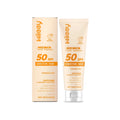 Clear zinc oxide mineral sunscreen tube with SPF protection, 80g size