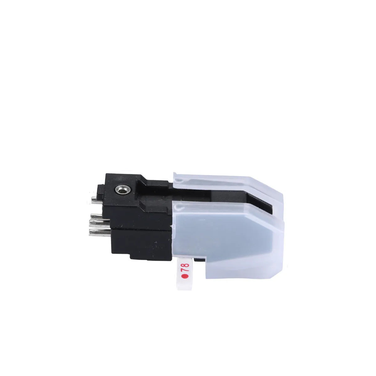 Magnetic record player cartridge with double needle and ABS plastic housing