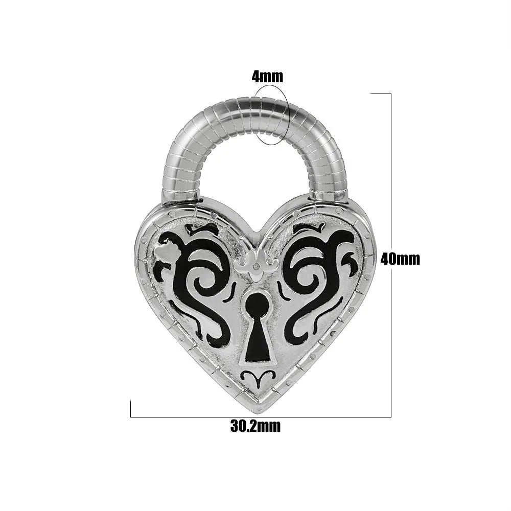 A pair of women's heart-shaped stainless steel earrings in a gold colour finish.