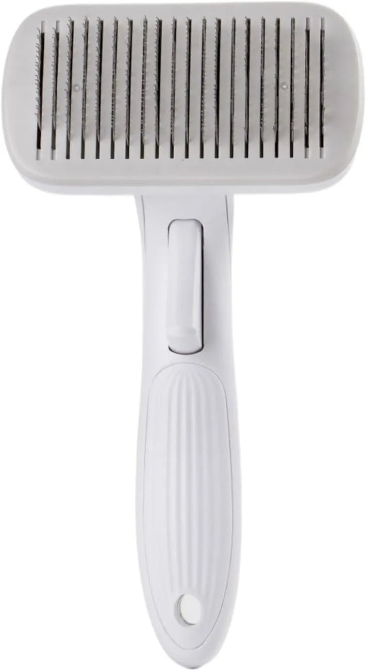 Automatic pet hair removal comb for dogs and cats in blue colour option