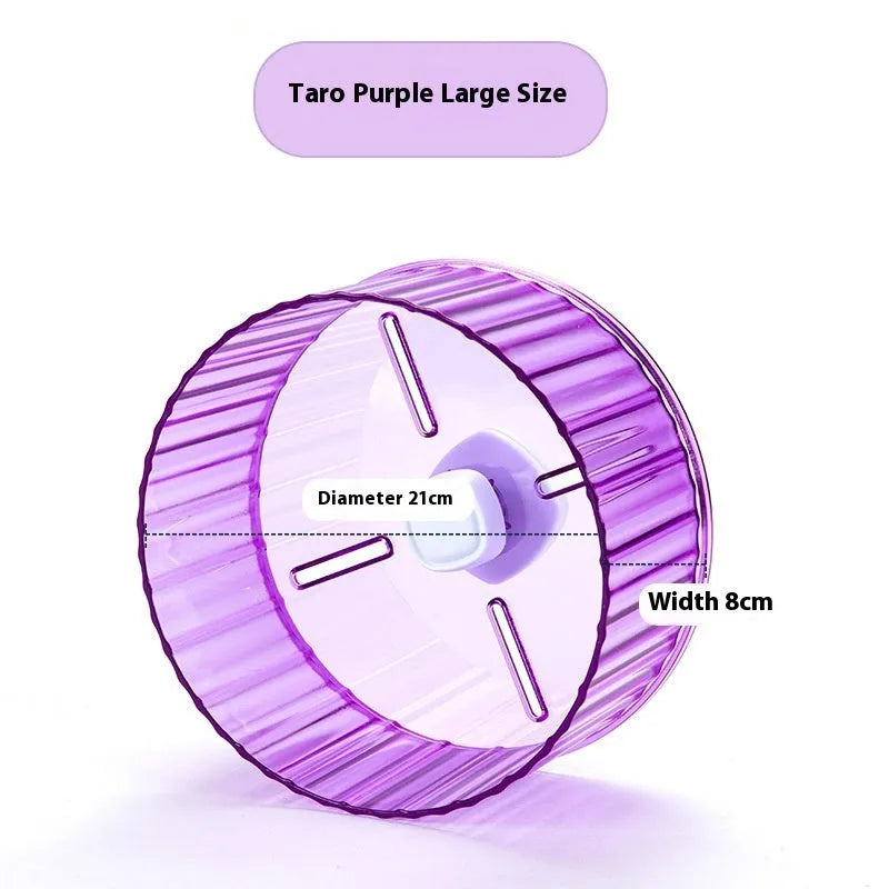 Plastic parrot exercise running wheel toy in transparent and coloured options for birdcages