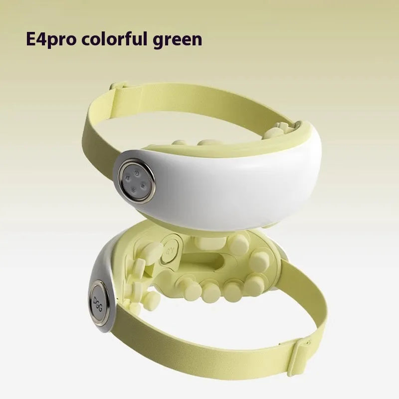 Rechargeable Bluetooth steam smart eye moisturising instrument in purplish grey, green, or ink grey