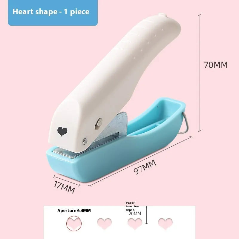 Manual pattern punching machine with four roller attachments for paper embossing craft projects