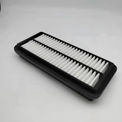 Black car air filter with 256x113x40mm dimensions for modern vehicle engines