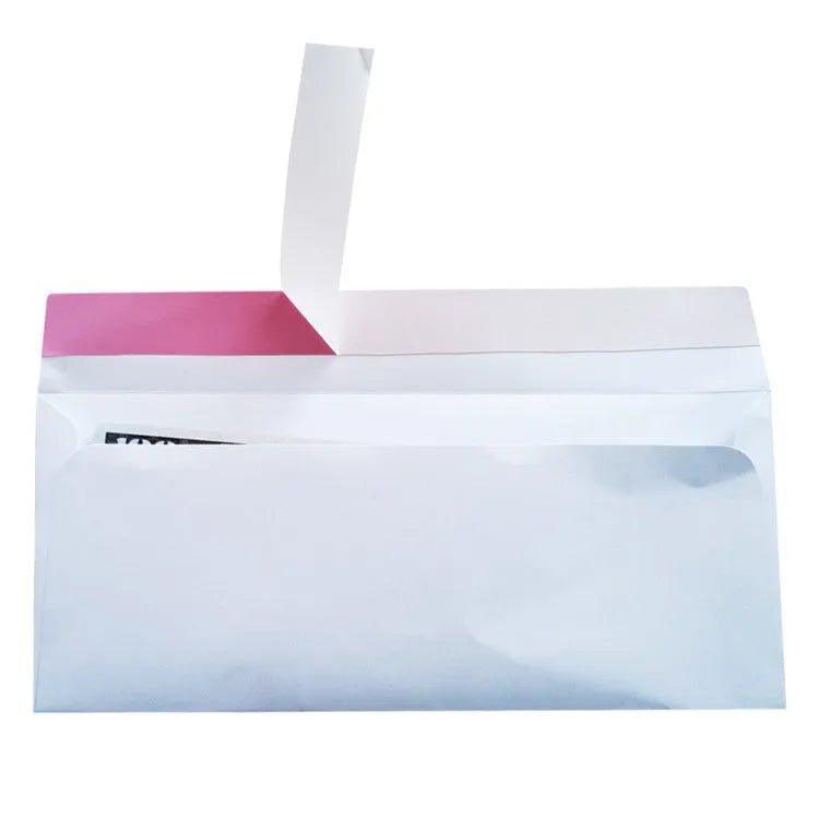 Blue anti-opening self-adhesive confidential security envelope showing tamper-evident features