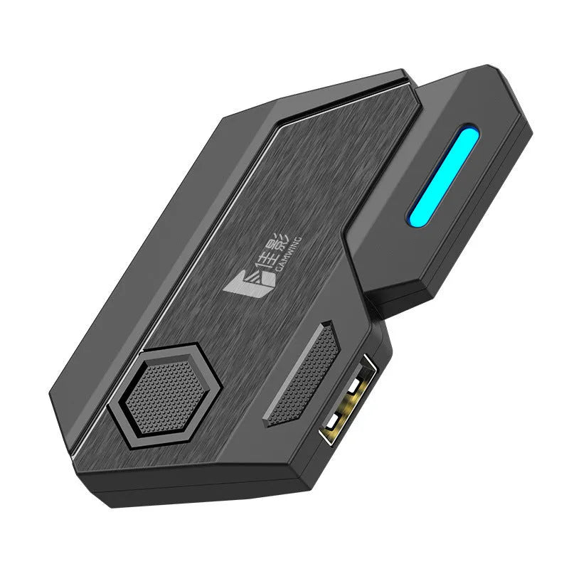 ABS plastic keyboard mouse converter for mobile gaming with USB interface