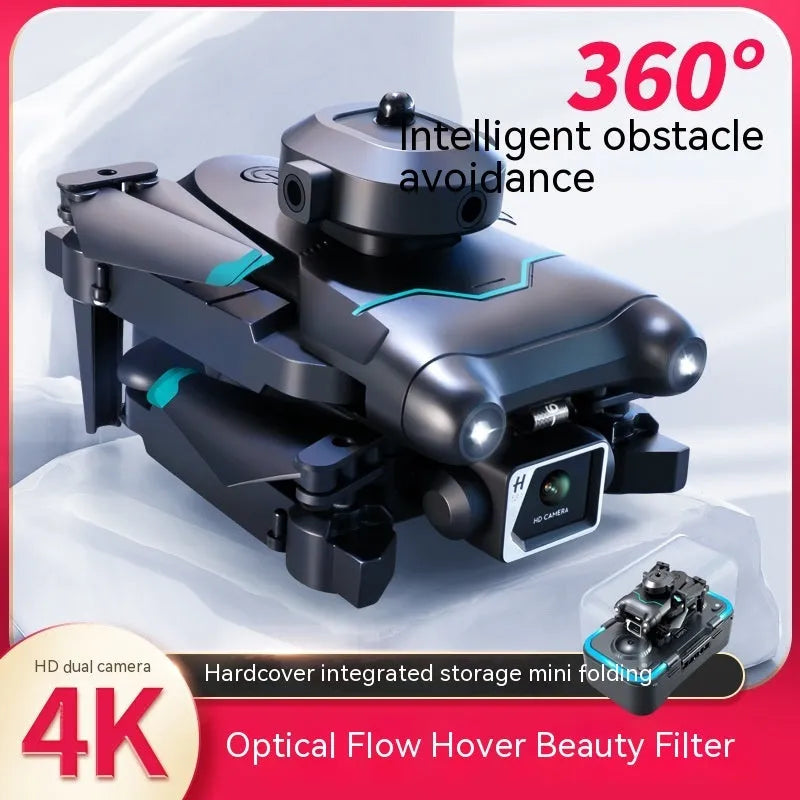 S96-black four-axis aerial photography drone with dual cameras and obstacle avoidance system