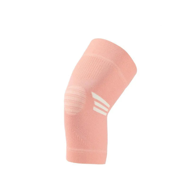 A pair of polyester sports knee pads for basketball and aerobics, shown in multiple colour options.