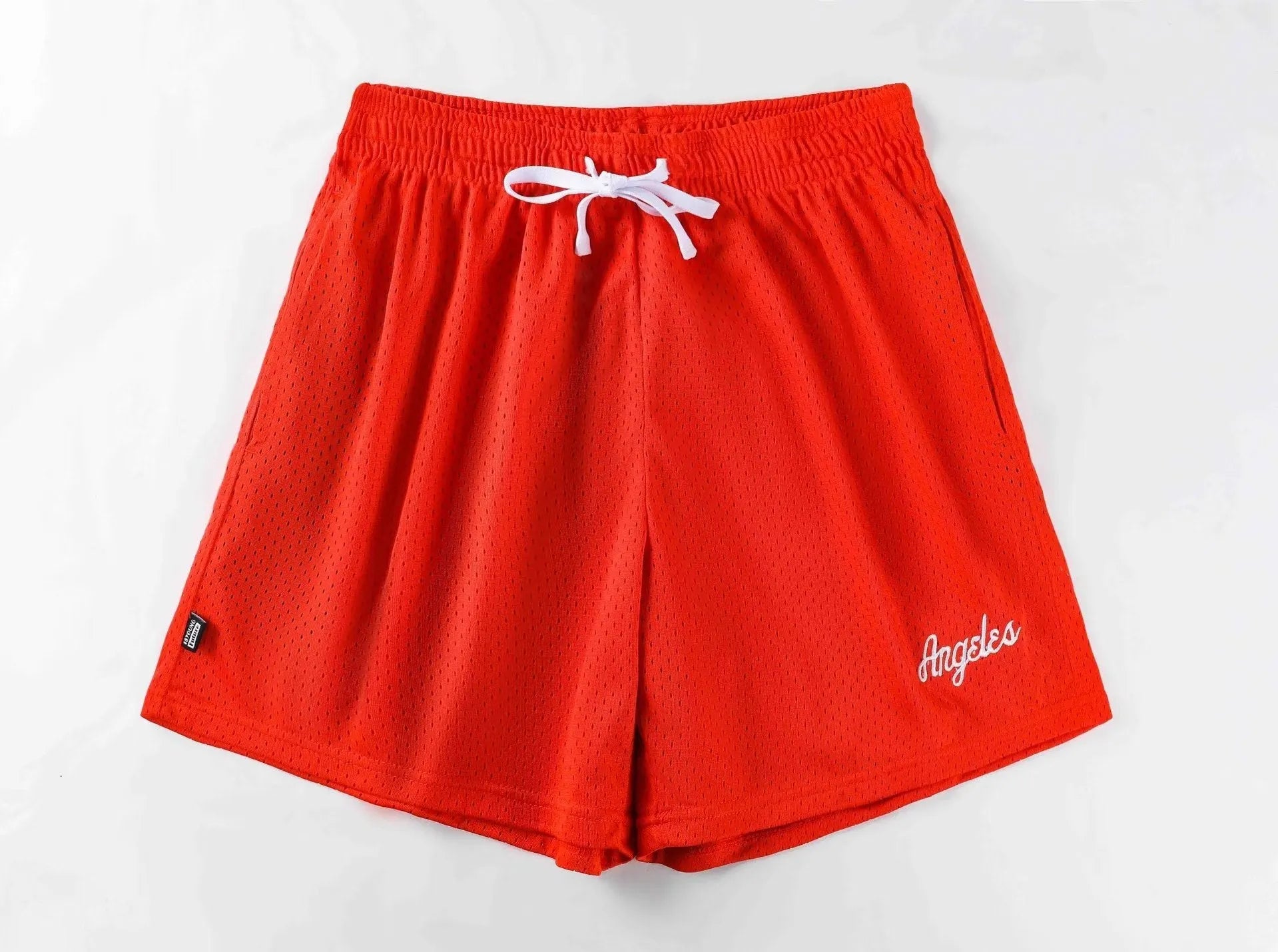 Men's double-layer mesh shorts in various colours showing sports leisure styling